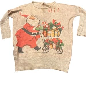 Persun Vintage Inspired Christmas Sweater Santa Christmas Tree Holiday
